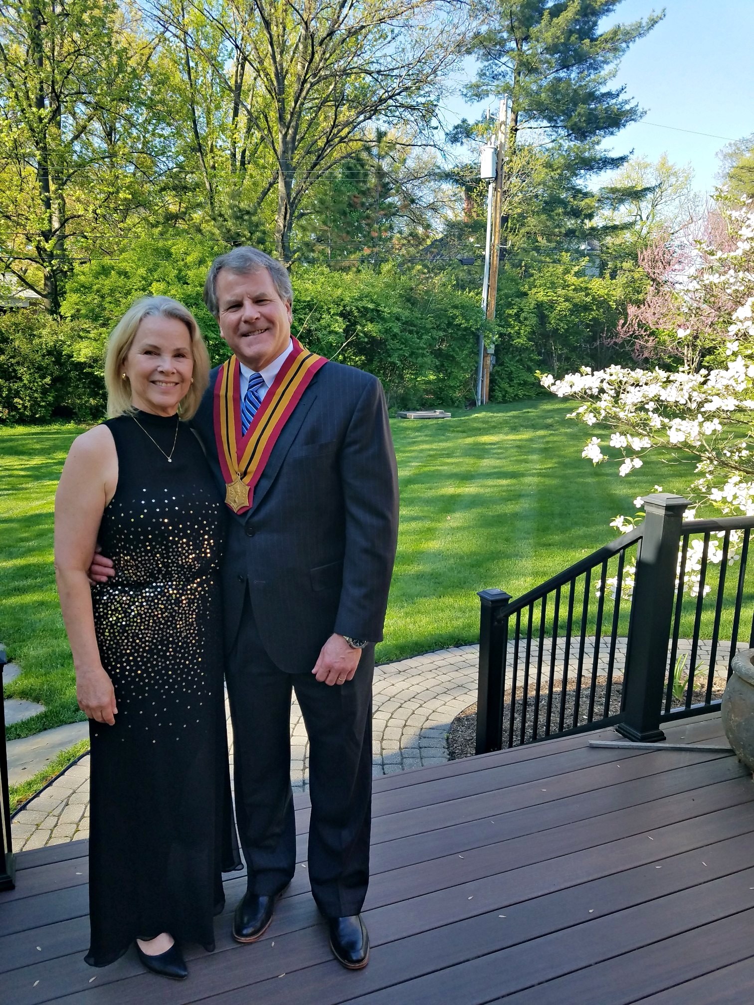 Dr. Lund with his wife