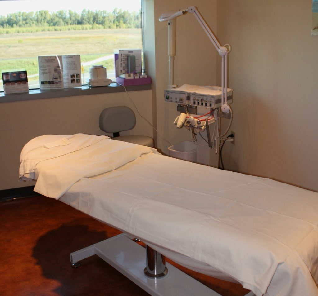 Treatment room at St. Louis Cosmetic Surgery